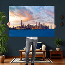 Chicago Wall Art Canvas Print - Chicago City Downtown Night by MyGreatCanvas | Canvas Wall Art Prints | Photo Prints & Wall Decor
