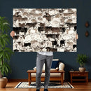 Abstract Texas Longhorn Print - Longhorn Herd Print for by MyGreatCanvas | Canvas Wall Art Prints | Photo Prints & Wall Decor