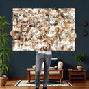 Farmhouse Bighorn Sheep Wall Art Canvas Print - Abstract by MyGreatCanvas | Canvas Wall Art Prints | Photo Prints & Wall Decor