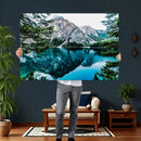 Alpine Mountain Lake Wall Art Canvas Print – Turquoise by MyGreatCanvas | Canvas Wall Art Prints | Photo Prints & Wall Decor
