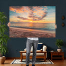 Sunset Beach Wall Art Canvas Print – Soft Coastal by MyGreatCanvas | Canvas Wall Art Prints | Photo Prints & Wall Decor
