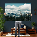 Mountain Forest Wall Art Canvas Print, Alpine Pine Tree by MyGreatCanvas | Canvas Wall Art Prints | Photo Prints & Wall Decor