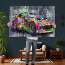 Graffiti Sports Car Street Art Wall Art Canvas Print, by MyGreatCanvas | Canvas Wall Art Prints | Photo Prints & Wall Decor