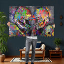 Graffiti Football Helmets Wall Art Canvas Print, Urban by MyGreatCanvas | Canvas Wall Art Prints | Photo Prints & Wall Decor
