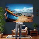 Fishing Boats Wall Art Canvas Print, Coastal Boat Beach by MyGreatCanvas | Canvas Wall Art Prints | Photo Prints & Wall Decor