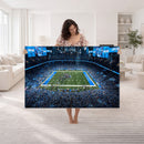 Detroit Lions Stadium Wall Art Canvas Print, Football Field