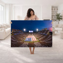 Oklahoma Sooners Memorial Stadium Wall Art Canvas Print,