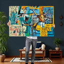 Basquiat Style Bird Bull Graffiti Wall Art Canvas Print, by MyGreatCanvas | Canvas Wall Art Prints | Photo Prints & Wall Decor