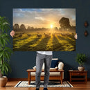 Sheep Wall Art Canvas Print – Rural Farm Animal Artwork by MyGreatCanvas | Canvas Wall Art Prints | Photo Prints & Wall Decor
