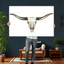 Longhorn Skull Wall Art Canvas Print – Rustic Western by MyGreatCanvas | Canvas Wall Art Prints | Photo Prints & Wall Decor