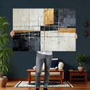 Gold Abstract Wall Art Canvas Print, Modern Luxury Geometric by MyGreatCanvas | Canvas Wall Art Prints | Photo Prints & Wall Decor