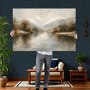 Abstract Landscape Wall Art Canvas Print, Modern Lake by MyGreatCanvas | Canvas Wall Art Prints | Photo Prints & Wall Decor