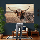 Texas Longhorn Wall Art Canvas Print – Western Cattle Ranch by MyGreatCanvas | Canvas Wall Art Prints | Photo Prints & Wall Decor