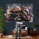 Graffiti American Football Helmet Street Art Wall Art Canvas by MyGreatCanvas | Canvas Wall Art Prints | Photo Prints & Wall Decor