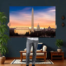 Washington DC Skyline Wall Art Canvas Print – Lincoln by MyGreatCanvas | Canvas Wall Art Prints | Photo Prints & Wall Decor
