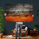 Black Orange Abstract Wall Art Canvas Print Modern Textured by MyGreatCanvas | Canvas Wall Art Prints | Photo Prints & Wall Decor