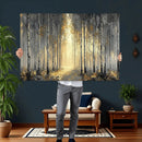 Abstract Birch Forest Wall Art Canvas Print – Modern Gold by MyGreatCanvas | Canvas Wall Art Prints | Photo Prints & Wall Decor