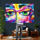 Colorful Abstract Face Wall Art Canvas Print – Modern Pop by MyGreatCanvas | Canvas Wall Art Prints | Photo Prints & Wall Decor