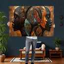 Abstract Afro American Women Wall Art Canvas Print by MyGreatCanvas | Canvas Wall Art Prints | Photo Prints & Wall Decor