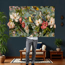 Vintage Birds and Flowers Wide Wall Art: Extra Large by MyGreatCanvas | Canvas Wall Art Prints | Photo Prints & Wall Decor