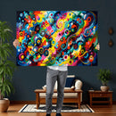 Geometric Abstract Wall Art Canvas Print, Bold Color by MyGreatCanvas | Canvas Wall Art Prints | Photo Prints & Wall Decor