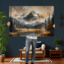 Mountain Lake Canvas Wall Art — Rustic Forest Landscape by MyGreatCanvas | Canvas Wall Art Prints | Photo Prints & Wall Decor