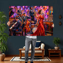 Jazz Band Canvas Wall Art — Jazz Club Singer Saxophone Print by MyGreatCanvas | Canvas Wall Art Prints | Photo Prints & Wall Decor