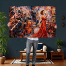 Jazz Band Canvas Wall Art — Jazz Club Singer Saxophone Print by MyGreatCanvas | Canvas Wall Art Prints | Photo Prints & Wall Decor