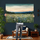 Wildflower Meadow Oil Painting Canvas — Daisy Lavender by MyGreatCanvas | Canvas Wall Art Prints | Photo Prints & Wall Decor