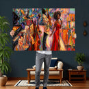 African American Jazz Singer Canvas Art — Red Dress Black by MyGreatCanvas | Canvas Wall Art Prints | Photo Prints & Wall Decor