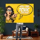 Pop Art Print Bathroom Sign Wall Art Canvas Print — Funny by MyGreatCanvas | Canvas Wall Art Prints | Photo Prints & Wall Decor