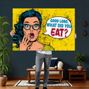 Pop Art Print Bathroom Sign Wall Art Canvas Print — Funny by MyGreatCanvas | Canvas Wall Art Prints | Photo Prints & Wall Decor