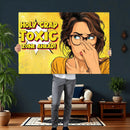 Pop Art Print Bathroom Sign Wall Art Canvas Print — Funny by MyGreatCanvas | Canvas Wall Art Prints | Photo Prints & Wall Decor