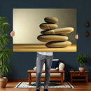 Zen Stone Wall Art Canvas Print, Balanced Rock Stack Framed by MyGreatCanvas | Canvas Wall Art Prints | Photo Prints & Wall Decor