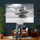 Zen Stone Wall Art Canvas Print, Balanced Rock Stack Framed by MyGreatCanvas | Canvas Wall Art Prints | Photo Prints & Wall Decor