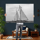 Vintage Sailboat Wall Art Canvas Print, Black and White by MyGreatCanvas | Canvas Wall Art Prints | Photo Prints & Wall Decor