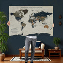 Custom Push Pin World Map Wall Art Canvas Print – by MyGreatCanvas | Canvas Wall Art Prints | Photo Prints & Wall Decor