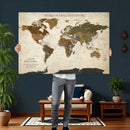 Custom Push Pin World Map Wall Art Canvas Print – by MyGreatCanvas | Canvas Wall Art Prints | Photo Prints & Wall Decor