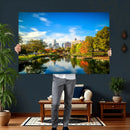 Charlotte Skyline Canvas Wall Art Print – North Carolina Cityscape Photography Print by MyGreatCanvas | Canvas Wall Art Prints | Photo Prints & Wall Decor