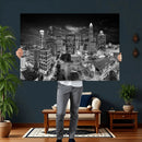 Charlotte Skyline Canvas Wall Art Print – North Carolina Cityscape Photography Print by MyGreatCanvas | Canvas Wall Art Prints | Photo Prints & Wall Decor