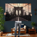 Brooklyn Bridge Canvas Wall Art, New York City Skyline Photography Print, NYC Landmark Urban Decor Artwork by MyGreatCanvas | Canvas Wall Art Prints | Photo Prints & Wall Decor