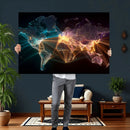 World Map and Global Flight Routes Map Canvas Wall Art, Worldwide Aviation Network Print, International Air Travel Wall Decor by MyGreatCanvas | Canvas Wall Art Prints | Photo Prints & Wall Decor