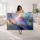 Colorful Abstract Canvas Wall Art Print, Vibrant Popup Color Art Print
