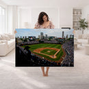 Chicago Cubs Baseball Team Print - Wrigley Field Stadium