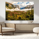 Half Dome Yosemite Canvas Wall Art – Majestic Triptych