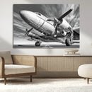 Vintage Airplane on Runway Canvas Print by MyGreatCanvas | Canvas Wall Art Prints | Photo Prints & Wall Decor