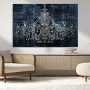 Dark Chandelier Wall Art Canvas Print by MyGreatCanvas | Canvas Wall Art Prints | Photo Prints & Wall Decor