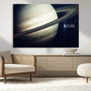 Framed Saturn Wall Art Canvas Print