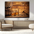 Rustic Whiskey and Barrel Canvas Print by MyGreatCanvas | Canvas Wall Art Prints | Photo Prints & Wall Decor