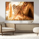 Buddha Statue Hands Wall Art Canvas Print by MyGreatCanvas | Canvas Wall Art Prints | Photo Prints & Wall Decor